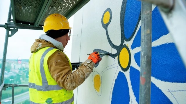 Tczew - Powstaje mural inspirowany haftem kociewskim!