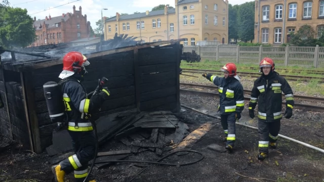 Tczew - Groźnie wyglądający pożar przy ul. Jana z Kolna