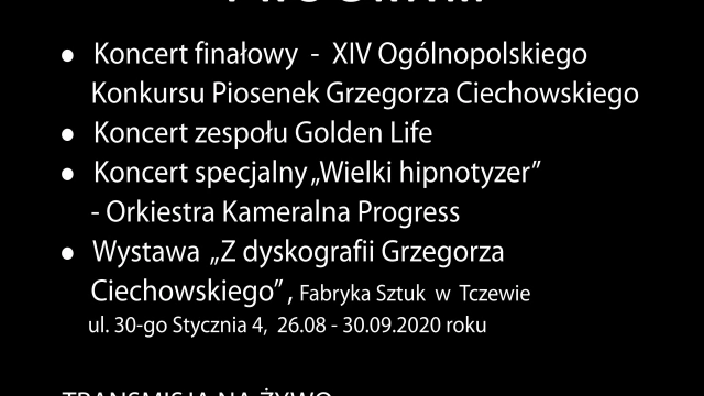 Tczew - Przed nami XIX Festiwal In Memoriam. Koncerty obejrzymy w sieci