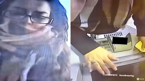 Tczew - Policjanci poszukują kobiety mogącej mieć związek z kradzieżą portfela i wypłatami z bankomatu [WIDEO]