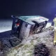 Tczew - Trudne warunki na drogach! Autobus wpadł do rowu