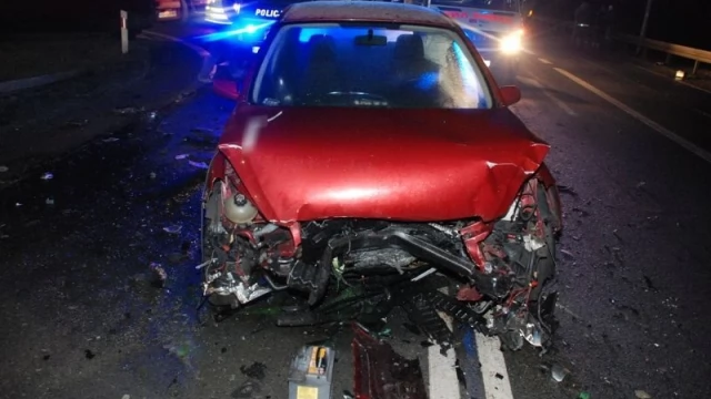 Tczew - Knybawa. Stracił panowanie nad pojazdem i zderzył się z innym autem