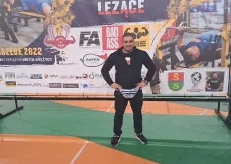 Tczew - Krystian Liebrecht wyciska 212.5kg