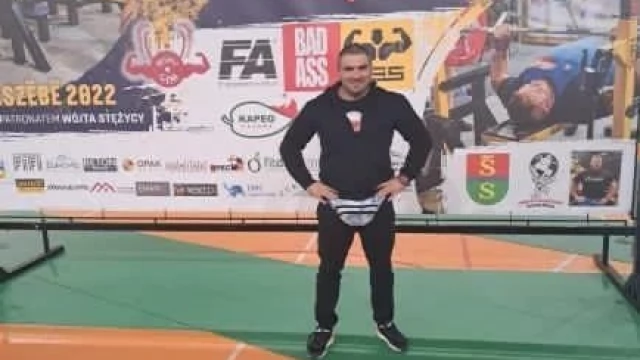 Tczew - Krystian Liebrecht wyciska 212.5kg