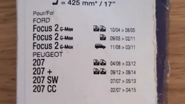 Tczew - Wycieraczki Valeo Silencio - Focus 2, Peugeot 207