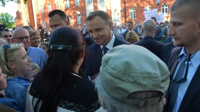 Tczew - Prezydent Andrzej Duda w Pelplinie