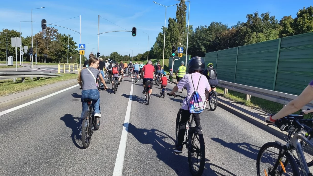 Tczew - Rowerzyści opanowali Tczew