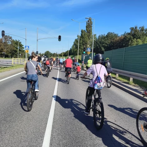 Tczew - Rowerzyści opanowali Tczew