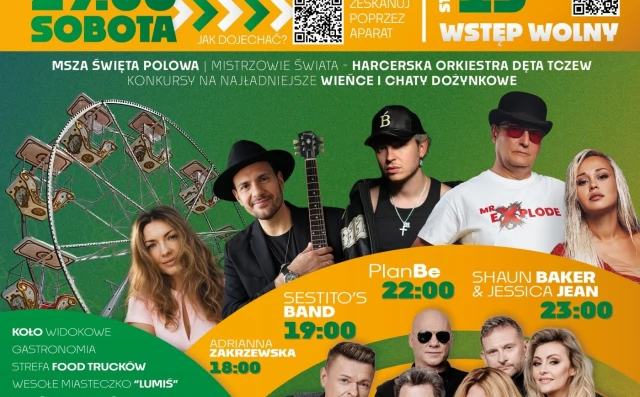 Tczew - Święto Gminy Tczew - na scenie m. in. PlanBe, Bajm i Shaun Baker