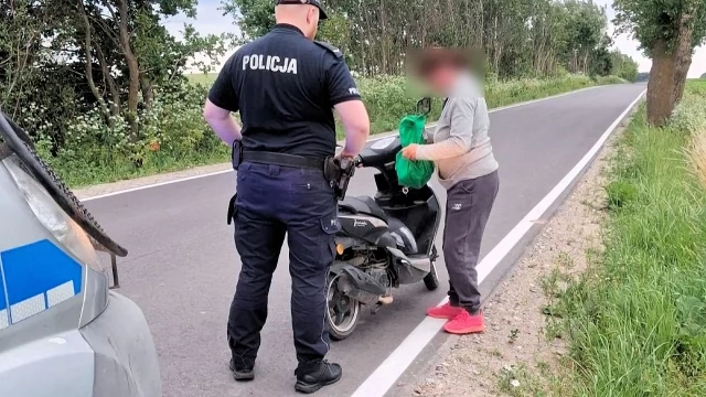 Tczew - Bez prawa jazdy na junaku - kontrola w Pelplinie zakończona wnioskiem do sądu