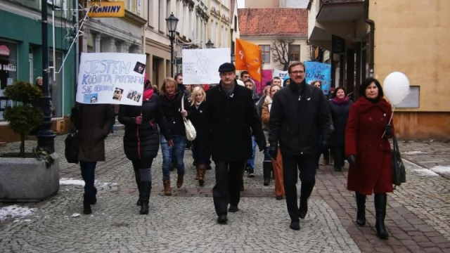 Tczew - Marsz "Białej wstążki" w Tczewie