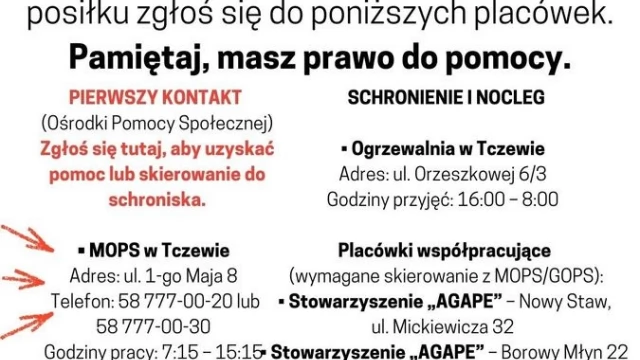 Tczew - Nie są sami w mroźne dni. Policjanci i pracownicy GOPS pomagają osobom w kryzysie bezdomności