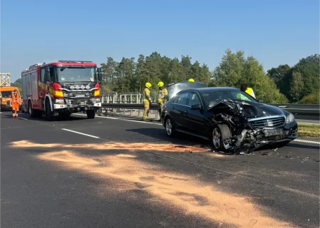 Tczew - Wypadek na A1 w okolicy Zwierzynka