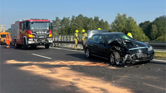 Tczew - Wypadek na A1 w okolicy Zwierzynka