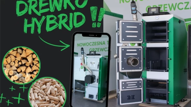 Tczew - Kocioł C.O. DrewKo Hybrid 24kW Dwupaliwowy
