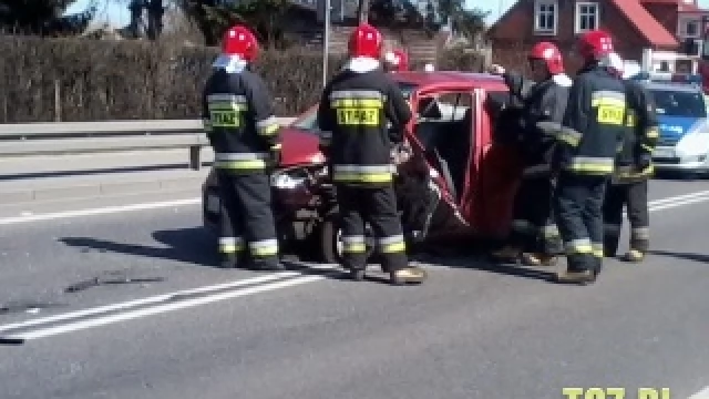 Tczew - Zablokowana DK91 po wypadku w Miłobądzu [aktualizacja]