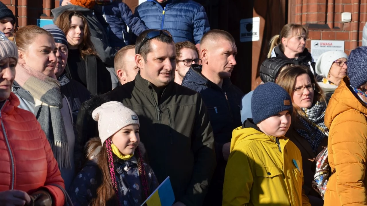Tczew - Polacy i Ukraińcy ramię w ramię przeciw rosyjskiej agresji