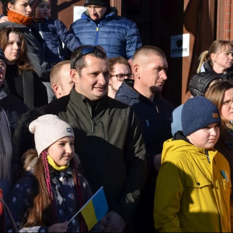 Tczew - Polacy i Ukraińcy ramię w ramię przeciw rosyjskiej agresji
