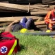Tczew - Wypadek przy remoncie mostu! Zawaliło się rusztowanie - są ranni