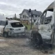 Tczew - Dąbrówka Tczewska. Paliły się dwa samochody