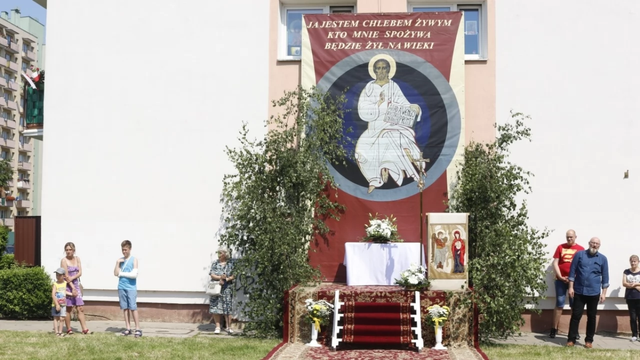 Tczew - Boże Ciało - procesja z Najświętszym Sakramentem