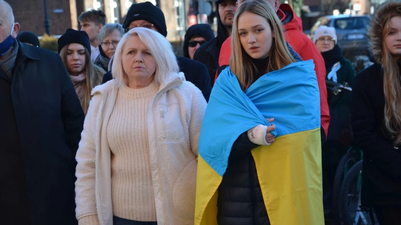 Tczew - Polacy i Ukraińcy ramię w ramię przeciw rosyjskiej agresji
