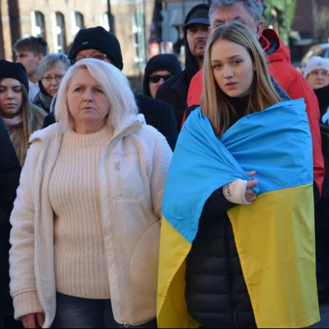 Tczew - Polacy i Ukraińcy ramię w ramię przeciw rosyjskiej agresji