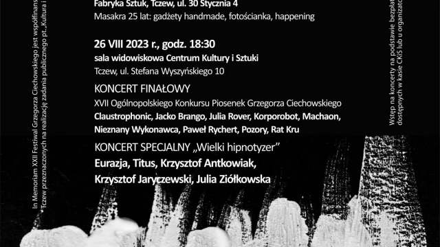 Tczew - In Memoriam Festiwal Grzegorza Ciechowskiego - odbierz bezpłatną wejściówkę