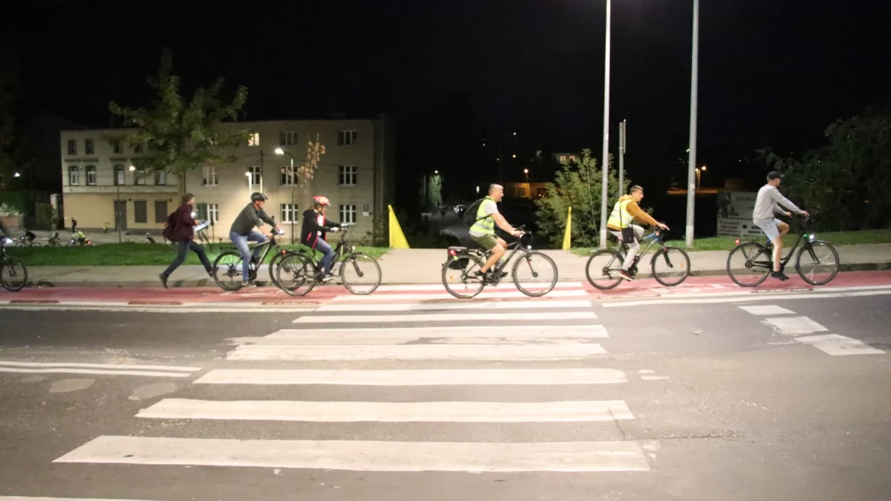 Tczew - Nocny przejazd rowerowy Świetlik