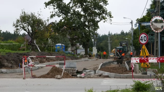 Tczew - Rokitki. Trwa przebudowa ulicy Leśnej