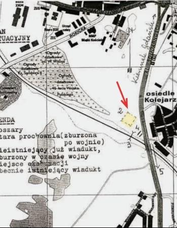 Plan sytuacyjny autorstwa Jana Kamińskiego