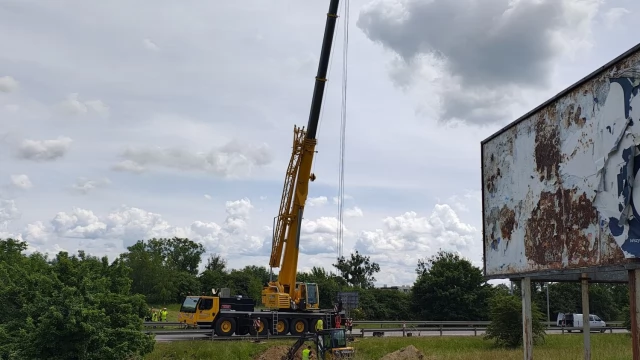 Tczew - Montują bramownice. Są utrudnienia w ruchu