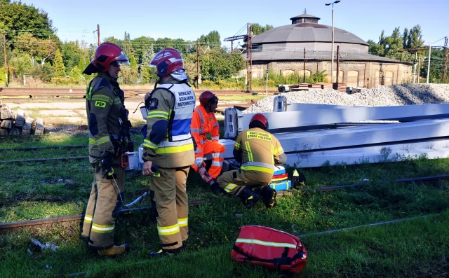 Tczew - Katastrofa na kolei w Tczewie. Na szczęście to ćwiczenia!