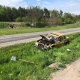 Tczew - Wypadek w Zabagnie. Dwa auta wypadły z drogi
