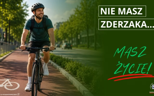 Tczew - Rowerzysto - nie masz zderzaka... ale masz życie!