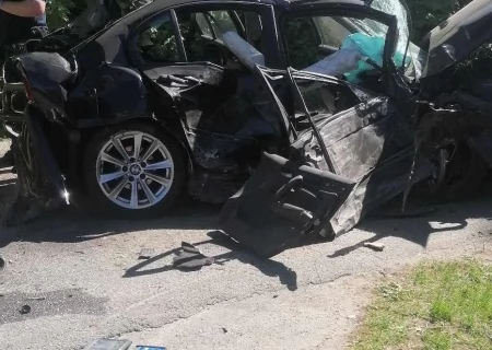 Tczew - Mała Słońca. Kierowca BMW uderzył w drzewo