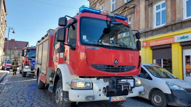 Tczew - Tragiczny pożar na ul. Kościuszki. Jedna ofiara śmiertelna