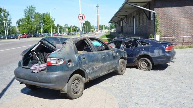 Tczew - Wypadek, ale nie ma łączności... Na szczęście to tylko ćwiczenia