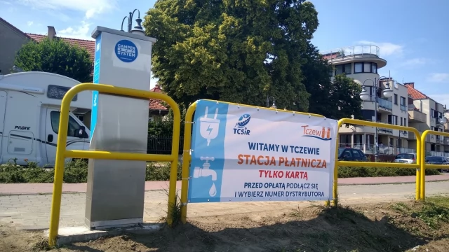 Tczew - Udogodnienia dla wodniaków na przystani