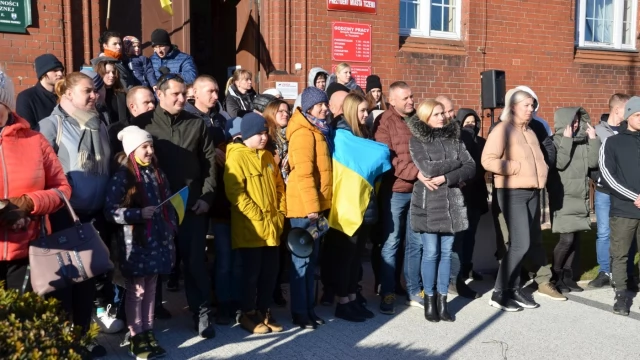 Tczew - Polacy i Ukraińcy ramię w ramię przeciw rosyjskiej agresji