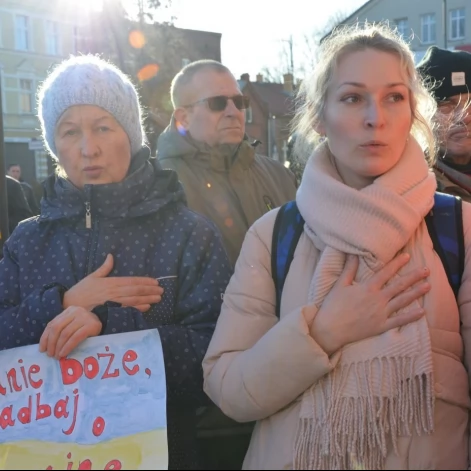 Tczew - Polacy i Ukraińcy ramię w ramię przeciw rosyjskiej agresji