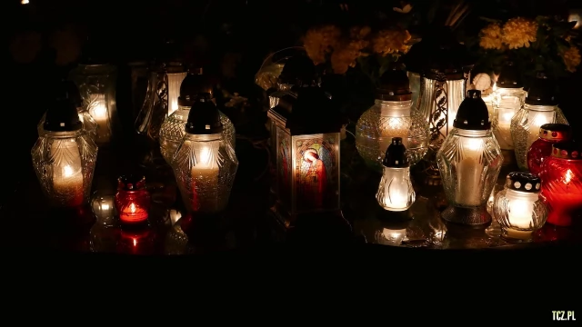 Tczew - Cmentarz nocą z dnia 1.11.2016 - godz. 23 [FOTO] [bez komentarza]