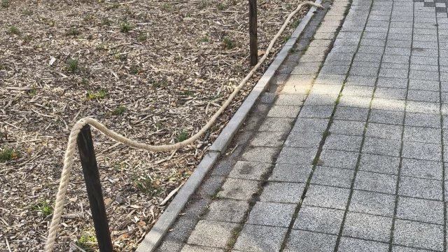 Tczew - Zniszczenia na nowym skwerze