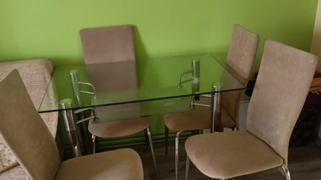 Tczew - Stół szklany + 4 krzesła