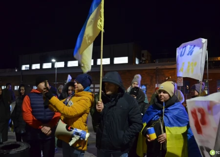 Tczew - Antywojenna demonstracja przeszła ulicami Tczewa