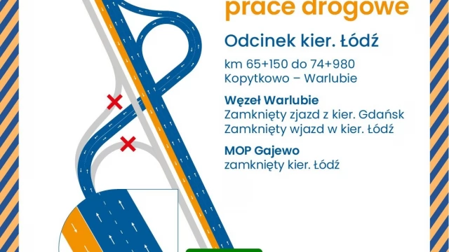Tczew - Remonty na A1. Od środy kolejny etap