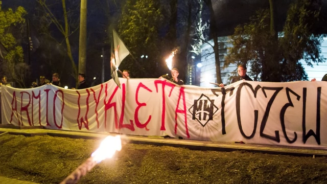 Tczew - Narodowy Dzień Pamięci Żołnierzy Wyklętych przy rondzie