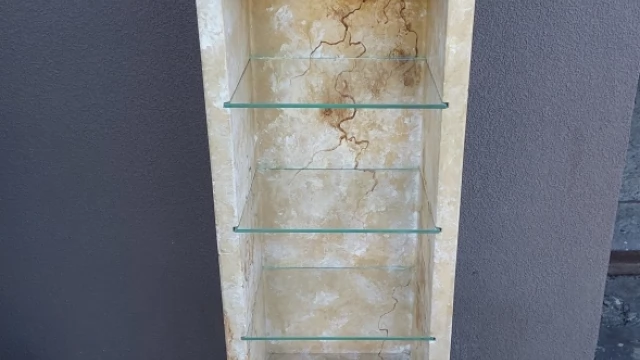 Tczew - Kolumna gipsowa imitacja marmuru kwietnik gerydon