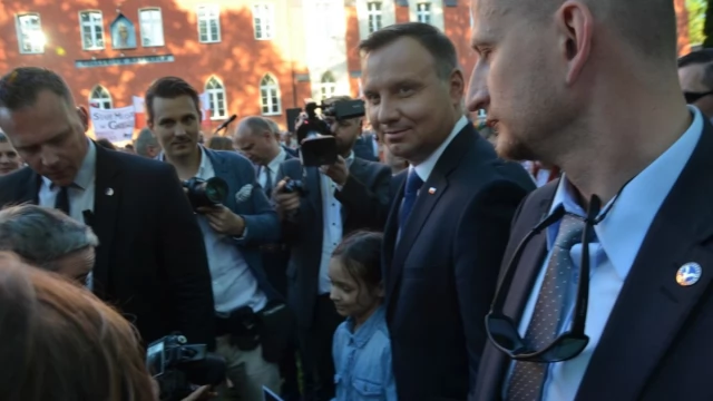 Tczew - Prezydent Andrzej Duda w Pelplinie
