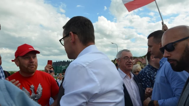 Tczew - Mateusz Morawiecki z wizytą w Tczewie - "Ten most będzie perłą historii"